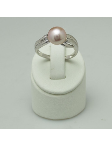 Silver ring with freshwater pearl SR0004AS