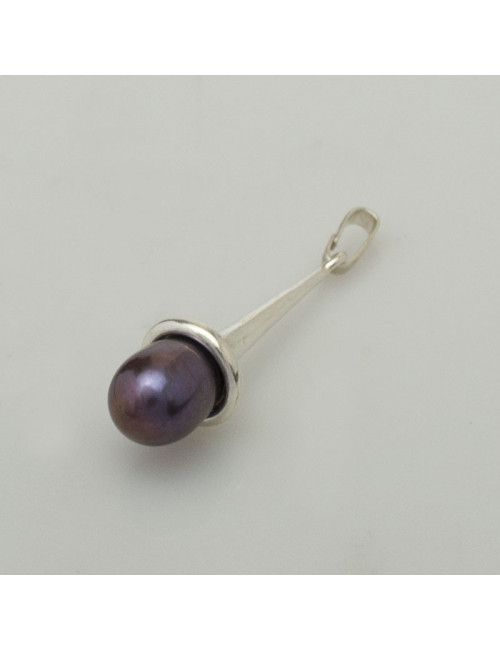 Silver pendant with freshwater pearl WDB2S