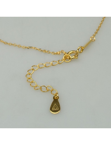 Gold plated chain- federing clasp with 4-cm extension to allow adjustment R859JCYS