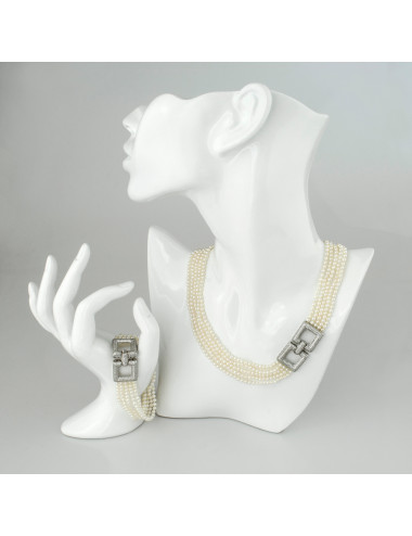 5-Ring Small Pearl Bracelet...