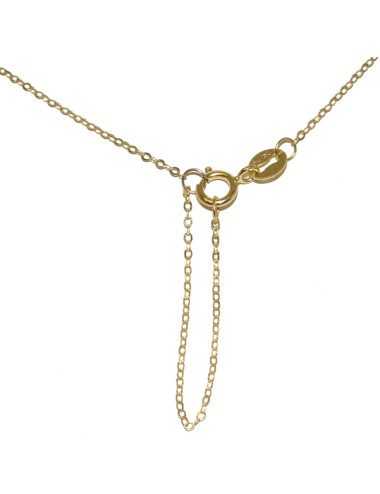 Złoty łańcuszek ze złocistą perłą South Sea i diamentami LAND11512G