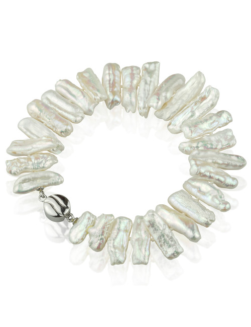 Keshi White Pearl Bracelet...