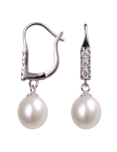 Srebrne kolczyki z perłami BIWA YA-E677