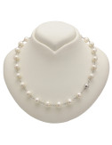 Srebrny naszyjnik z perłami NLAN995S3