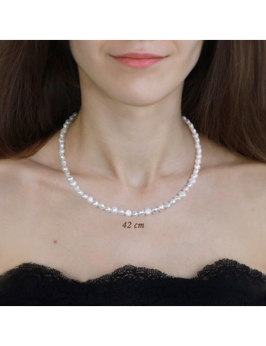 Silver Pearl Necklace NR202S1