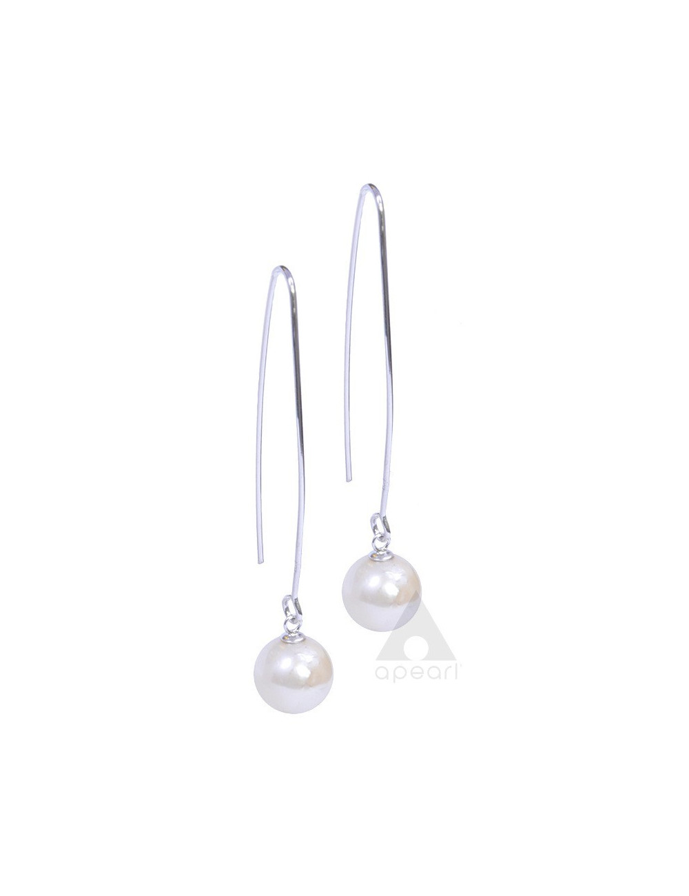 Srebrne kolczyki z perłą Biwa K1901011S