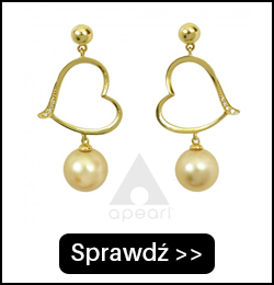 Złote kolczyki z perłami South Sea KJE011-1